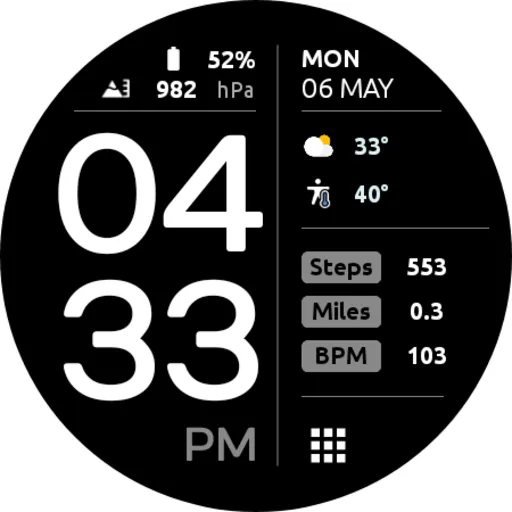 EXD043D: Digital Watch Face screenshot 30
