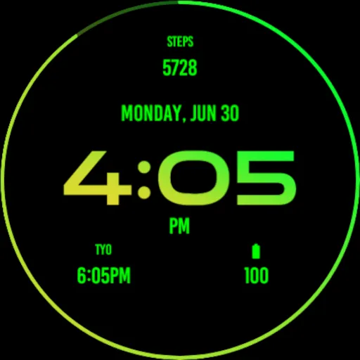 Mango Gradient Watch Face screenshot 6