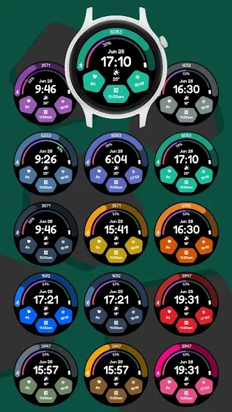 Digital Watchface D8 screenshot 3