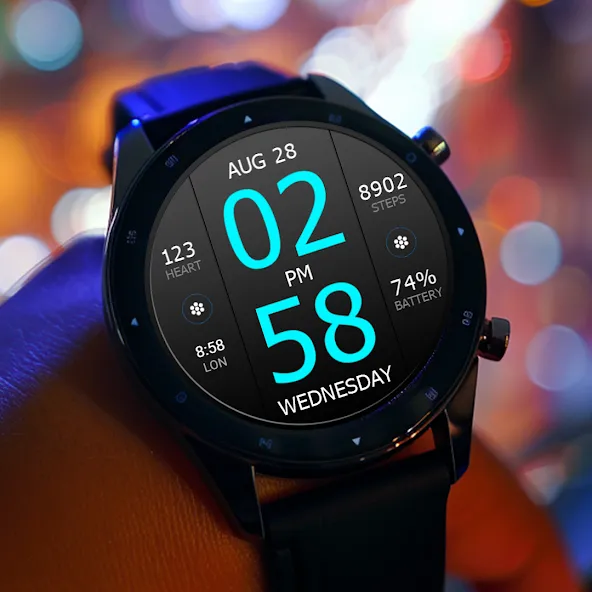 Key WF33 Digital Watch Face screenshot 2