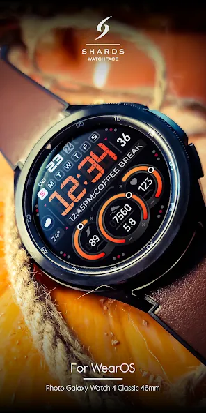 SH040 Watch Face, WearOS watch screenshot 2