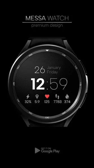 Minimal Watch Face Digital LX screenshot 3