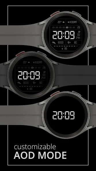 DADAM41: Retro LCD Watch Face screenshot 4