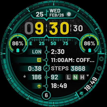 Digital Watch Face: DIGI 4 screenshot 18