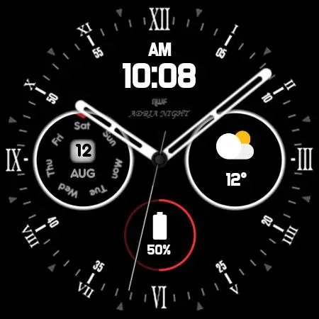 Adria Night - watch face screenshot 22