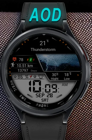 Weather w269 Watchface screenshot 5