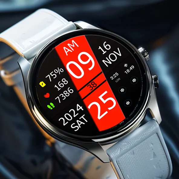 Key WF53 Digital Watch Face screenshot 8