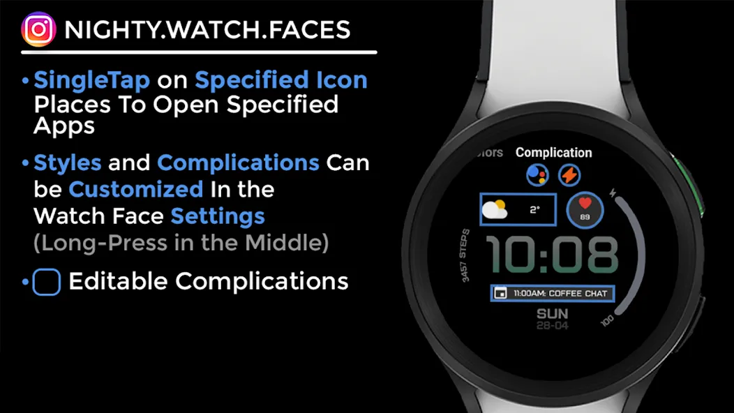 Night ver 06 - watch face screenshot 13