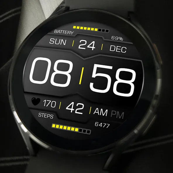 Key118 Digital Watch Face screenshot 4