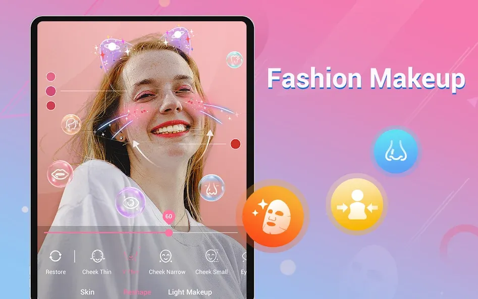 Cámara de belleza HD Selfie screenshot 13