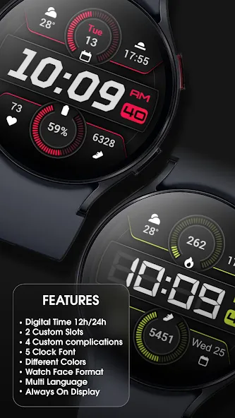 PRADO 91 Digital Watch Face screenshot 3