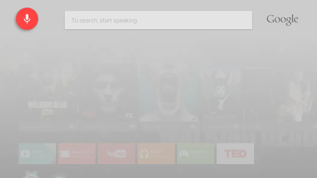 Google app for Android TV screenshot 6