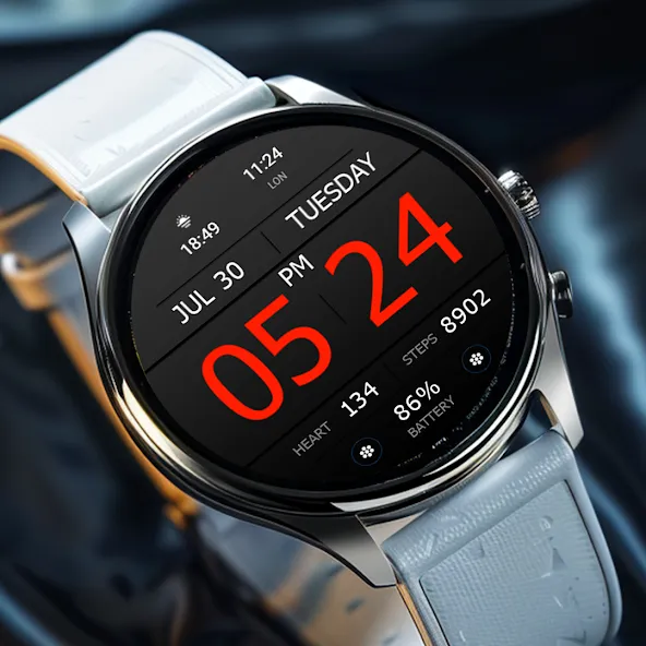Key WF34 Digital Watch Face screenshot 7