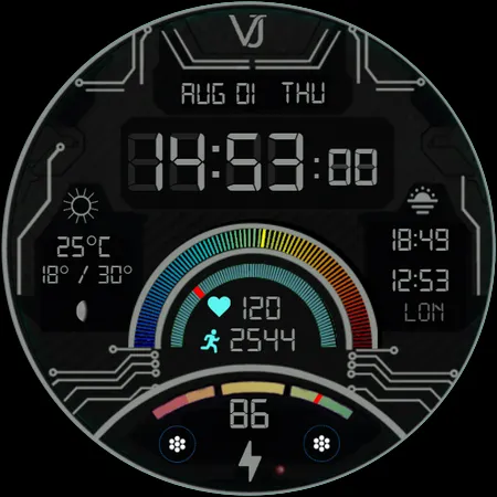 VJ-Avionics Digital Watch Face screenshot 41