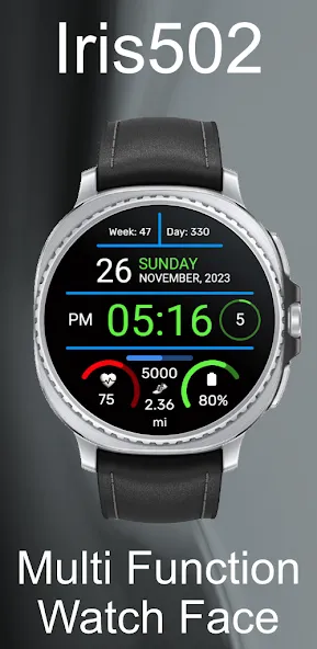 Iris502 Digital Watch Face screenshot 5
