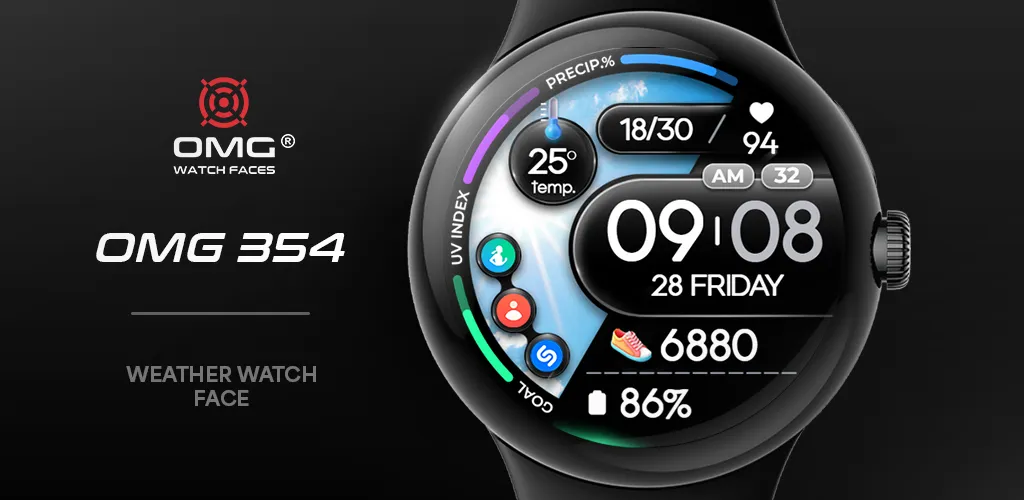 OMG 354 Weather Watch Face screenshot 1