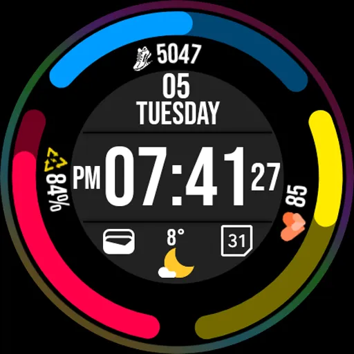 Digital Watch Face MB380 screenshot 25