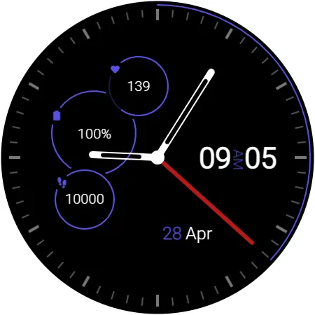 DS H001 - Hybrid watch face screenshot 11