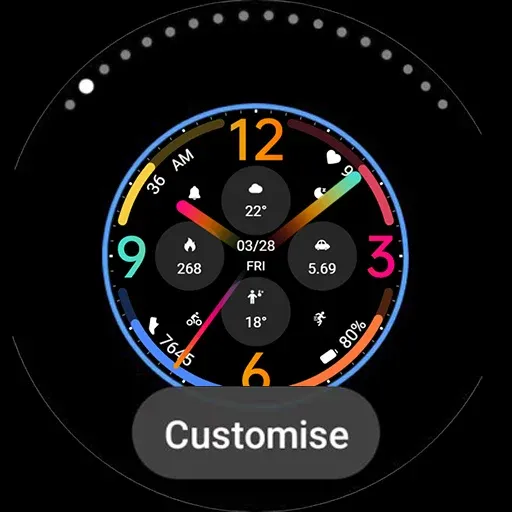 Black Colored Widget ZKinWatch screenshot 38
