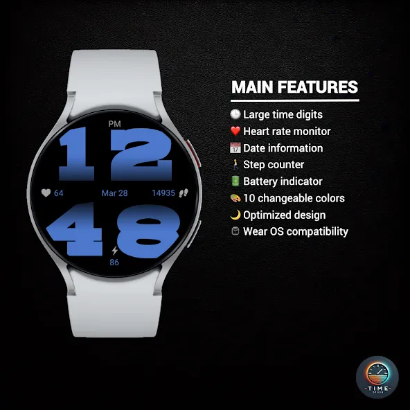 Mega Digit Watch Face screenshot 2