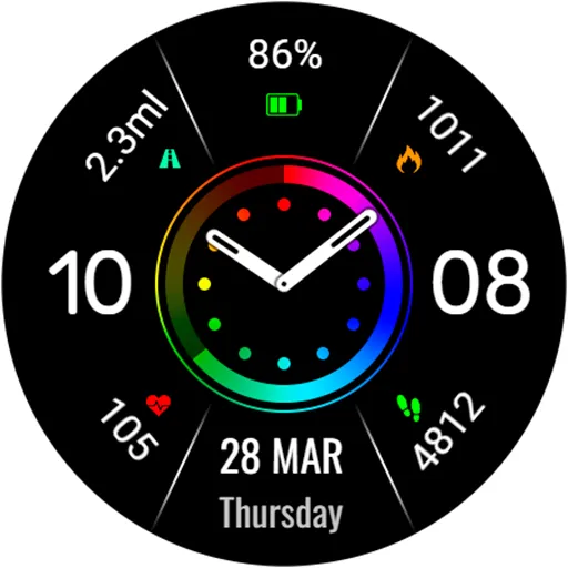 Minimal RATON URX77 Watch face screenshot 16