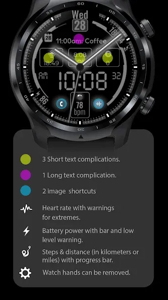 Hybrid Watch Face CUE140 screenshot 2