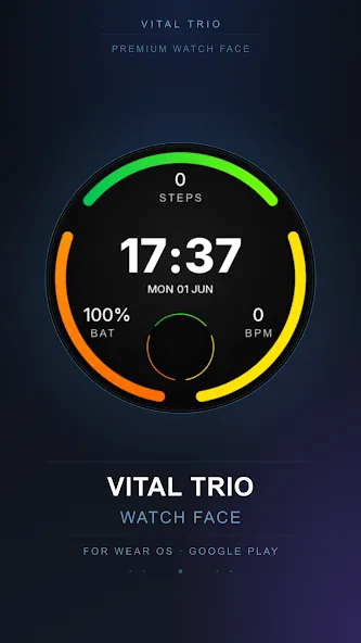 Vital Trio Watch Face screenshot 4