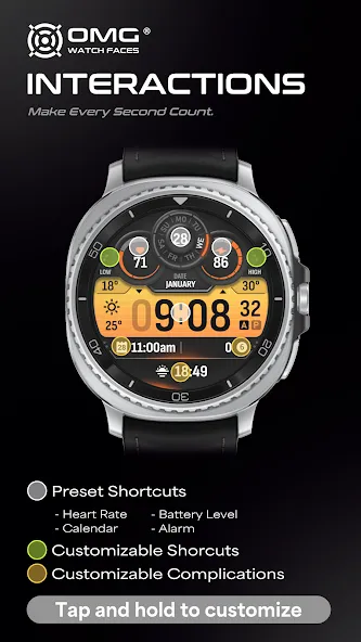 OMG 433 - Active Digital Watch screenshot 3