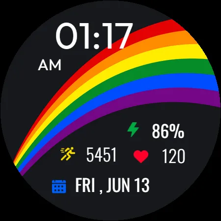 Rainbow Pride Watch Face screenshot 29