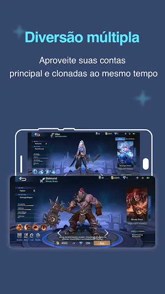 Várias contas: espaço duplo screenshot 4