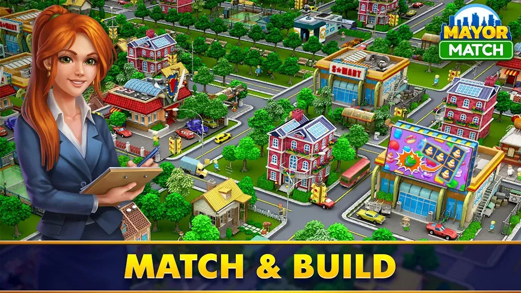 Mayor Match building & match-3 screenshot 1