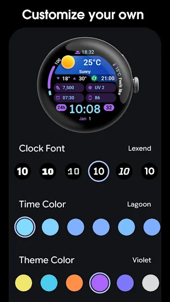 PRADO 95 Weather Watch Face screenshot 5