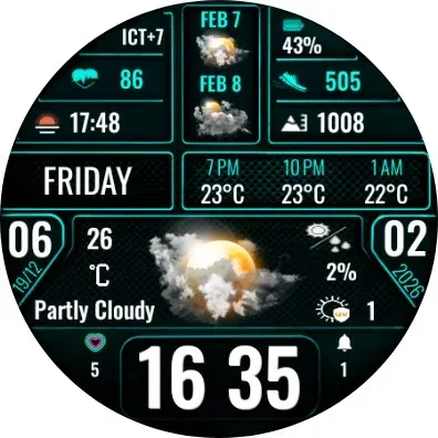 N-SPORT753 Digital Watch Face screenshot 11