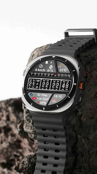 N-SPORT580 Flip Digital Watch screenshot 1
