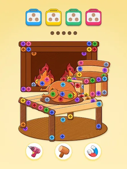 ネジパズル: 脳トレ ウッド パズル - 人気 ネジ ゲーム screenshot 16