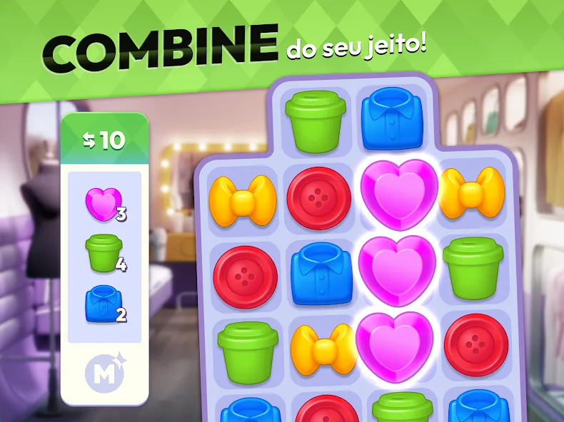 Makeover Match - Jogo de moda screenshot 12