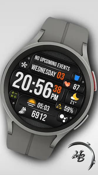 Digital Watch Face MB368 screenshot 1