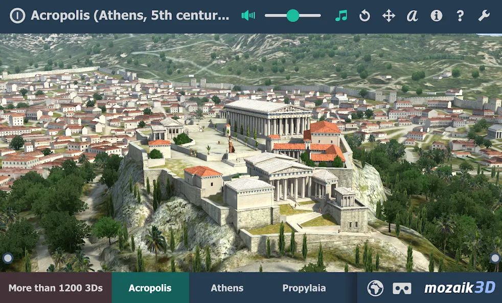 Acropolis educational 3D scene screenshot 1