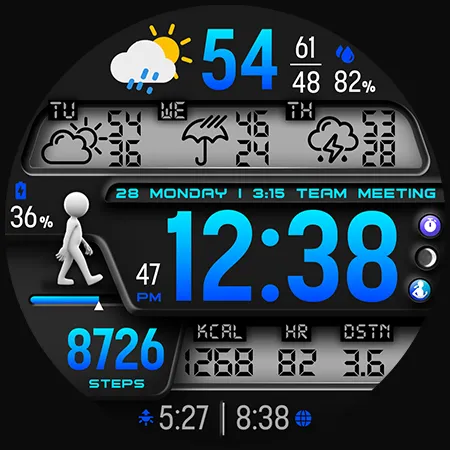 PER36 Digital Watch Face screenshot 40