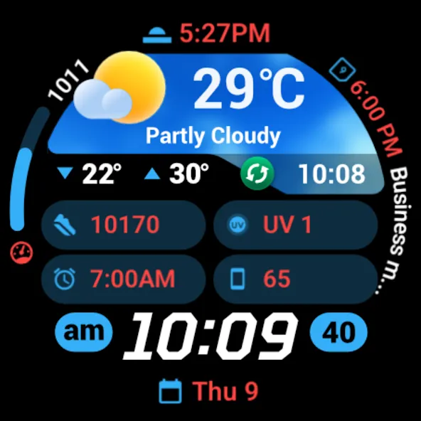 PRADO 95 Weather Watch Face screenshot 10