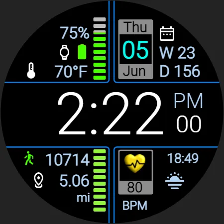 Iris508 Digital Watch Face screenshot 23
