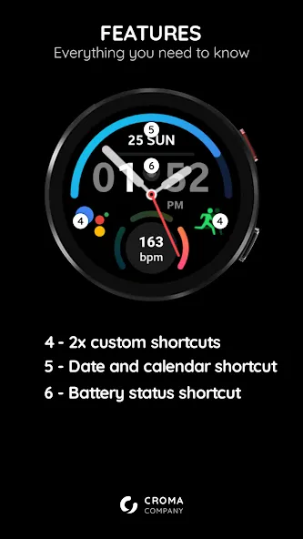 Commutator Watch Face Wear OS screenshot 3