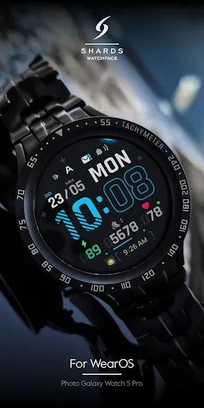 SH096 Watch Face, WearOS watch screenshot 3