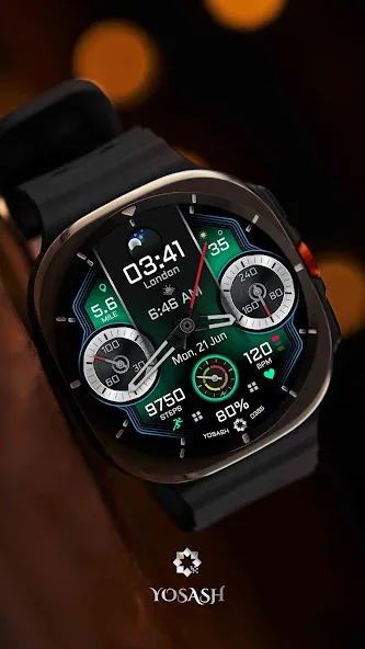 D385 Analog Watch face screenshot 1