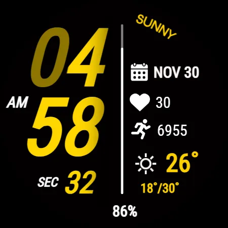 Sport Digital Edge WatchFace screenshot 18