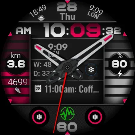 Analog Watch Face CUE137 screenshot 14
