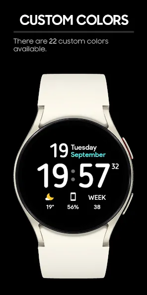 Minimal Visual: Watch face screenshot 4