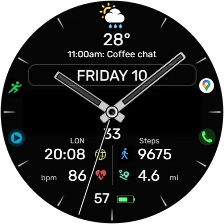 WFP 236 Hybrid watch face screenshot 43