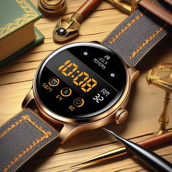 Key WF103 Digital Watch Face screenshot 5