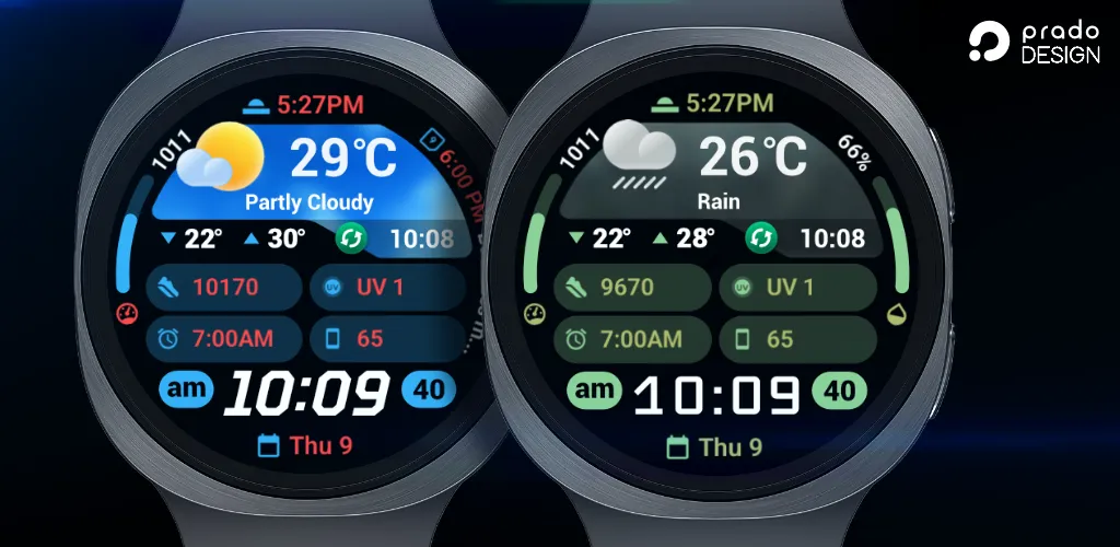 PRADO 95 Weather Watch Face screenshot 1